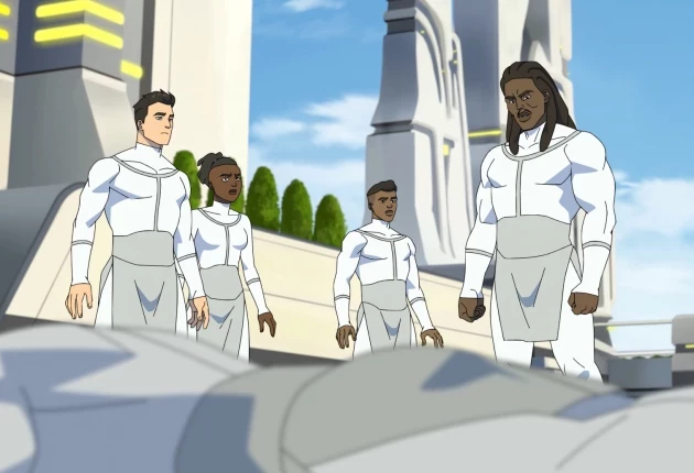 Сцена из мультсериала «Неуязвимый» 4 сезона 2 серии