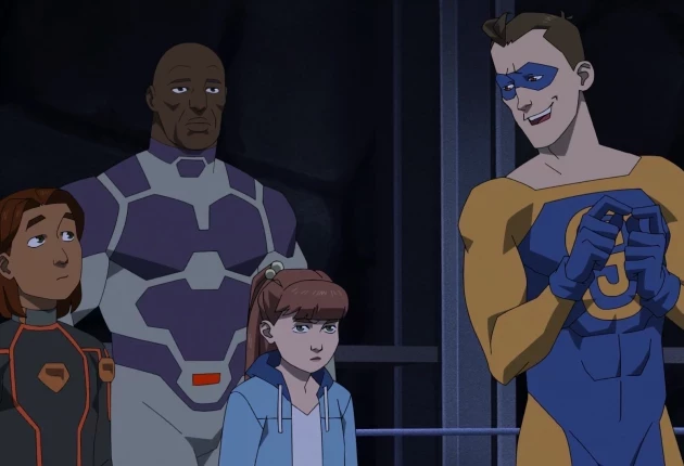 Сцена из мультсериала «Неуязвимый» 4 сезона 3 серии