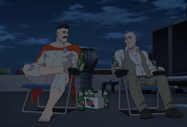 Сцена из мультсериала «Неуязвимый» 4 сезона 5 серии