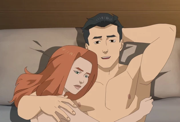 Сцена из мультсериала «Неуязвимый» 4 сезона 5 серии