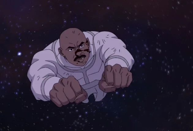 Сцена из мультсериала «Неуязвимый» 4 сезона 5 серии