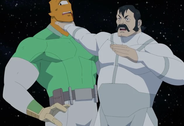 Сцена из мультсериала «Неуязвимый» 4 сезона 6 серии