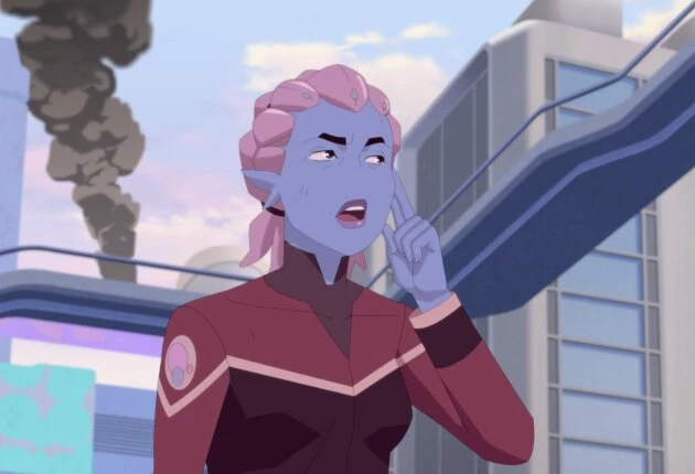 Сцена из мультсериала «Неуязвимый» 4 сезона 6 серии