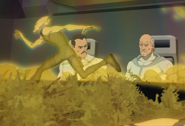 Сцена из мультсериала «Неуязвимый» 4 сезона 7 серии