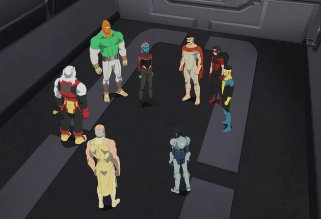 Сцена из мультсериала «Неуязвимый» 4 сезона 7 серии