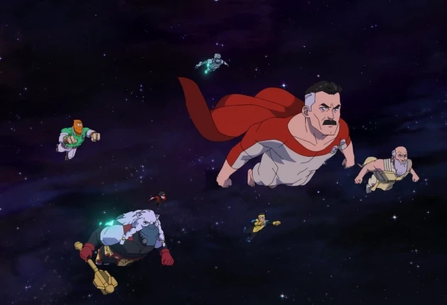 Сцена из мультсериала «Неуязвимый» 4 сезона 7 серии