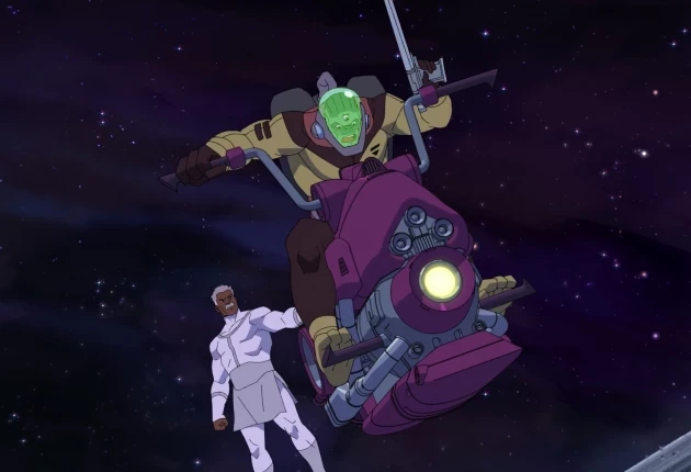 Сцена из мультсериала «Неуязвимый» 4 сезона 7 серии