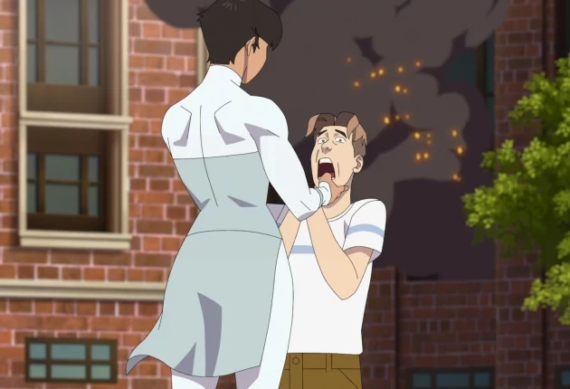 Сцена из мультсериала «Неуязвимый» 4 сезона 8 серии